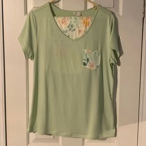NWOT Body Touch Floral Pastel Pajama Set